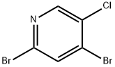 2,4-二溴-5-氯吡啶 结构式