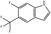 6-Fluoro-5-trifluoromethyl-1H-indole 结构式