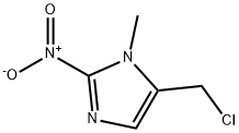 5-(chloromethyl)-1-methyl-2-nitro-1H-imidazole 结构式