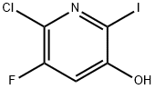 6-chloro-5-fluoro-2-iodopyridin-3-ol 结构式