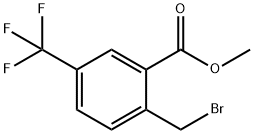 2-(溴甲基)-5-(三氟甲基)苯甲酸甲酯 结构式