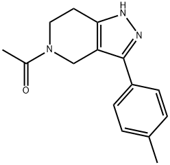 1h-pyrazolo[4,3-c]pyridine,5-acetyl-4,5,6,7-tetrahydro-3-(4-methylphenyl)- 结构式