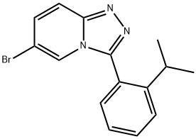 6-Bromo-3-(2-isopropylphenyl)-[1,2,4]triazolo[4,3-a]pyridine 结构式