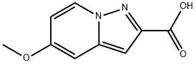5-甲氧基吡唑并[1,5-A]吡啶-2-甲酸 结构式