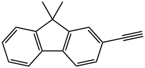 2-乙炔基-9,9-二甲基-9H-芴 结构式