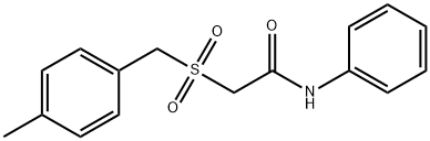 2-[(4-methylbenzyl)sulfonyl]-N-phenylacetamide 结构式