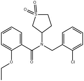 N-(2-chlorobenzyl)-N-(1,1-dioxidotetrahydro-3-thienyl)-2-ethoxybenzamide 结构式