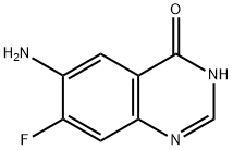 6-氨基-7-氟喹唑啉-4(3H)-酮 结构式