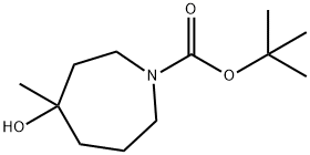 tert-butyl 4-hydroxy-4-methylazepane-1-carboxylate 结构式