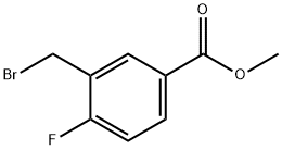 methyl 3-(bromomethyl)-4-fluorobenzoate 结构式