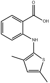 2-((3,5-Dimethylthiophen-2-yl)amino)benzoic acid 结构式