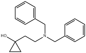 1-[2-(二苄基氨基)乙基]环丙醇 结构式