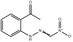 (E)-1-(2-(2-(nitromethylene)hydrazinyl)phenyl)ethanone 结构式