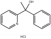 1-Phenyl-1-(2-pyridinyl)ethanol hydrochloride 结构式