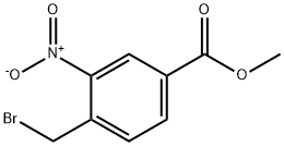 3-硝基-4-溴甲基苯甲酸甲酯 结构式