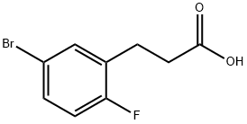 5-溴-2-氟苯丙酸 结构式