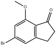 5-Bromo-7-methoxy-indan-1-one 结构式