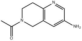 1-(3-胺基-7,8-二氢-1,6-萘啶-6(5H)-基)乙-1-酮 结构式