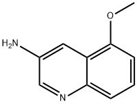 3-氨基-5-甲氧基喹啉 结构式