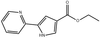 5-(2-吡啶基)-1H-吡咯-3-甲酸乙酯 结构式