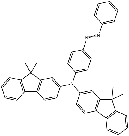 4-[双(9,9-二甲基芴-2-基)氨基]偶氮苯 结构式