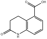 2-氧代-1,2,3,4-四氢喹啉-5-羧酸 结构式