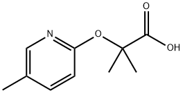 2-甲基-2-(5-甲基吡啶-2-丙氧基)丙酸 结构式