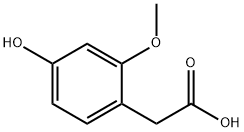 2-(4-羟基-2-甲氧基苯基)乙酸 结构式