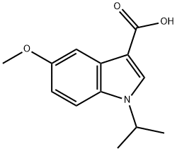 1-Isopropyl-5-methoxy-1H-indole-3-carboxylic acid 结构式