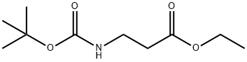 3-(BOC-氨基)丙酸乙酯 结构式