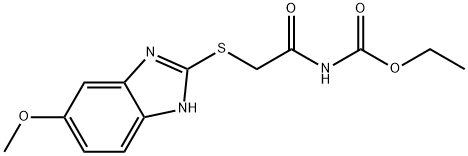 ethyl {[(5-methoxy-1H-benzimidazol-2-yl)sulfanyl]acetyl}carbamate 结构式