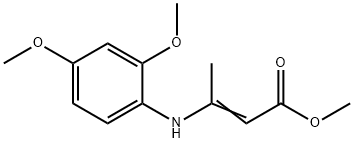 (E)-methyl 3-((2,4-dimethoxyphenyl)amino)but-2-enoate 结构式