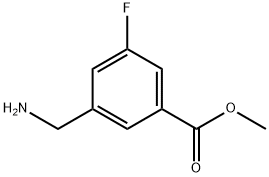 Methyl 3-(aminomethyl)-5-fluorobenzoate HCl 结构式