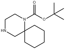 1,4-二氮杂螺[5.5]叔丁基-1-羧酸酯 结构式