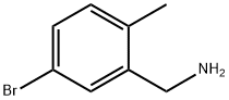 (5-溴-2-甲基苯基)甲胺 结构式