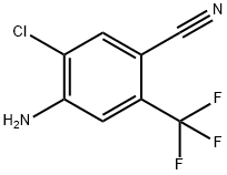 4-氨基-5-氯-2-(三氟甲基)苯腈 结构式