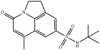 N-(tert-butyl)-6-methyl-4-oxo-2,4-dihydro-1H-pyrrolo[3,2,1-ij]quinoline-8-sulfonamide 结构式