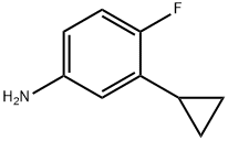 3-环丙基-4-氟苯胺 结构式