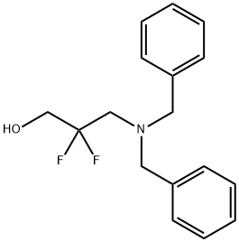 3-(二苄胺O)-2,2-二氟丙-1-醇 结构式