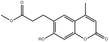 methyl 3-(7-hydroxy-4-methyl-2-oxo-2H-chromen-6-yl)propanoate 结构式