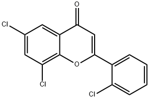 6,8-dichloro-2-(2-chlorophenyl)-4H-chromen-4-one 结构式