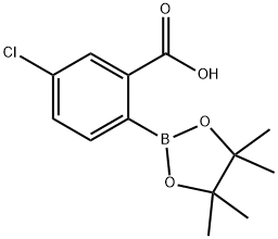 2-Carboxy-4-chlorophenylboronic acid pinacol ester 结构式