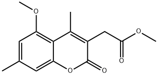 methyl 2-(5-methoxy-4,7-dimethyl-2-oxo-2H-chromen-3-yl)acetate 结构式