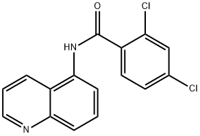 2,4-dichloro-N-(quinolin-5-yl)benzamide 结构式