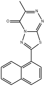 3-methyl-7-(naphthalen-1-yl)-4H-[1,3,4]thiadiazolo[2,3-c][1,2,4]triazin-4-one 结构式