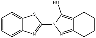 2-(2-Benzothiazolyl)-4,5,6,7-tetrahydro-2H-indazol-3-ol 结构式