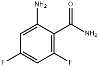2-氨基-4,6-二氟苯甲酰胺 结构式