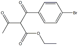 2-(4-bromo-benzoyl)-3-oxo-butyric acid ethyl ester 结构式