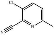3-氯-2-氰基-6-甲基吡啶 结构式