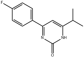 4-(4-Fluorophenyl)-6-isopropylpyrimidin-2-ol 结构式